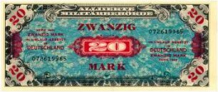 Geldschein, 20 Mark, 1944