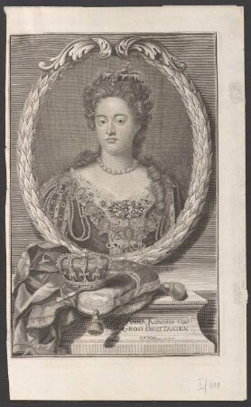 Porträt Anne Stuart, Königin von England (1665-1714)