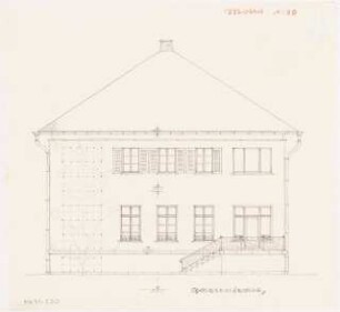 Umbau eines Landhauses Monatskonkurrenz Februar 1933: Aufriss Gartenansicht 1:50