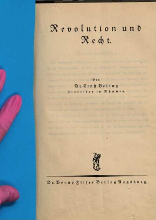 Revolution und Recht