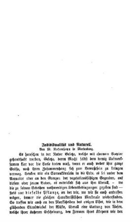 Individualität und Naturell
