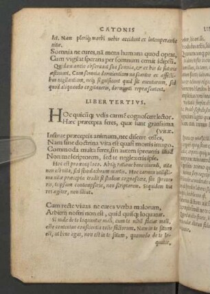 Liber III. Liber Tertivs.