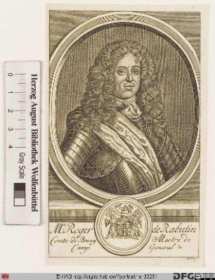 Bildnis Roger de Rabutin Bussy-Rabutin, gen. comte de