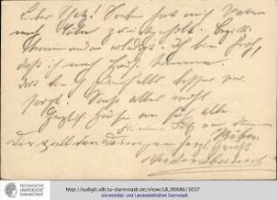 Postkarte vom 14.11.1906