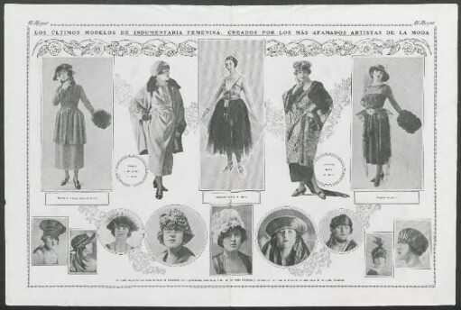 Los últimos modelos de indumentaria femenina, creados por los más afamados artistas de la moda