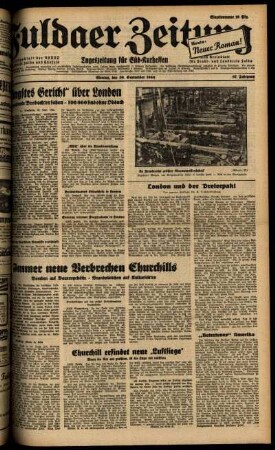 Ausgabe vom Montag, den 30. September 1940.