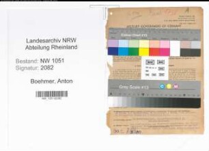 Entnazifizierung Anton Boehmer , geb. 20.12.1899 (Uepolizist)