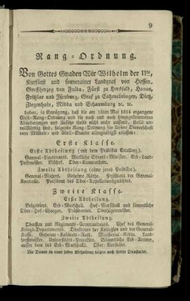 Rang-Ordnung
