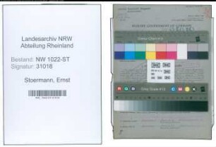 Entnazifizierung Ernst Stoermann , geb. 11.05.1893 (Konstrukteur)