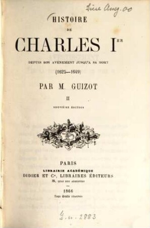 Histoire de Charles Ier : depuis son avénement jusqu'à sa mort, 2