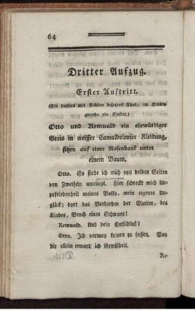 Dritter Aufzug - Sechster Aufzug.