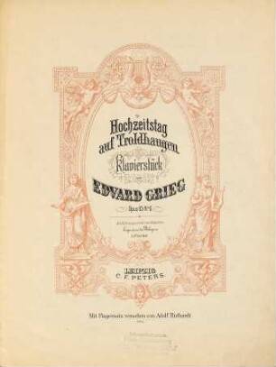 Hochzeitstag auf Troldhaugen : Klavierstück ; opus 65, No. 6 = Bryllupsdag p°a Troldhaugen