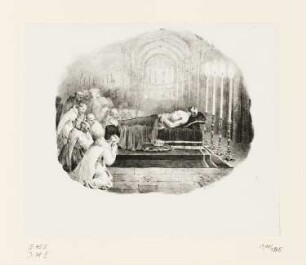 Aufbahrung Wilhelm des Eroberers in Saint-Georges-de-Boscherville