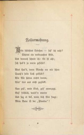Aus Emil Plunder's Reisemappe