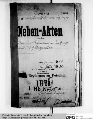 Bauten und Reparaturen an den Gerichtsgebäuden und Gefängnissen in Eberswalde