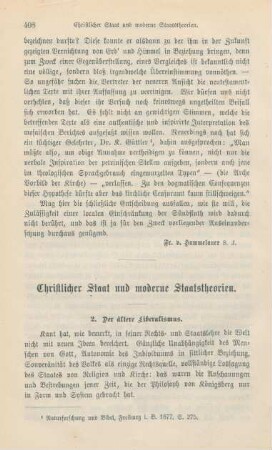 408-429 Christlicher Staat und moderne Staatstheorien : Fortsetzung
