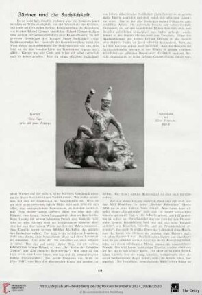 Gärtner und die Sachlichkeit