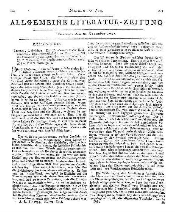 Visbeck, J. C. K.: Die Hauptmomente der Reinholdischen Elementarphilosophie in Beziehung auf die Einwendung des Aenesidemus untersucht. Leipzig: Göschen 1794
