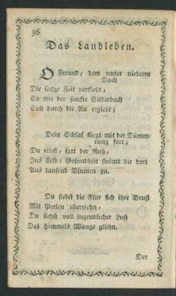 Das Landleben.