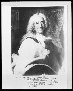 Bildnis des Leibarztes Louis XV. Jean Baptiste Silva