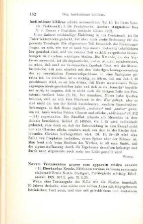 162-163 [Rezension] Novum testamentum Graece