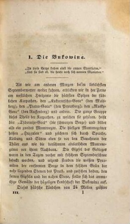 Reisen im Inneren von Rußland und Polen, 3. Die Bukowina, Galizien, Krakau und Mähren