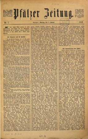 Pfälzer Zeitung. 1882