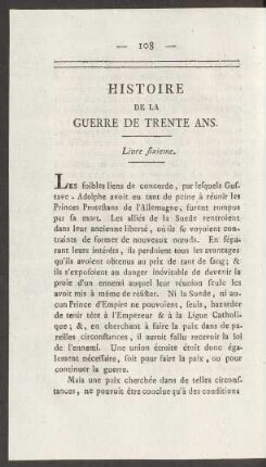 Histoire De La Guerre De Trente Ans. Livre sixieme.