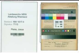 Entnazifizierung Josua Pleiss , geb. 30.11.1903 (Wirt)