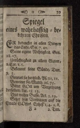 Spiegel eines wahrhafftig-bekehrten Christen.