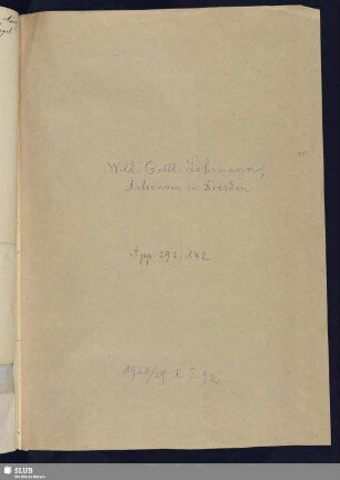 142. Lohrmann, Wilhelm Gotthelf