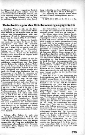 Entscheidungen des Reichsversorgungsgerichts