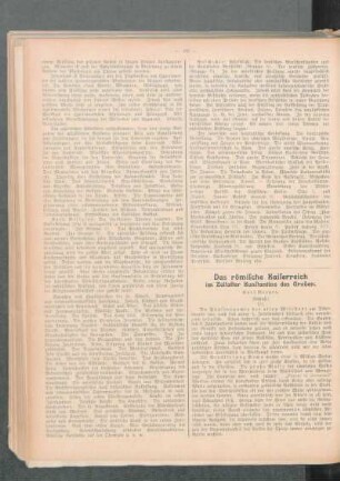 ¬Das¬ römische Kaiserreich im Zeitalter Konstantins des Großen : (Schluß) ; III