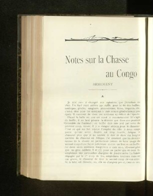 Notes sur la chasse au Congo.