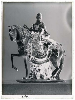 Figur Reiterin (Kleinplastik)