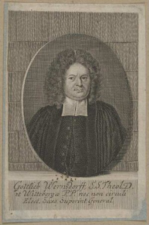 Bildnis des Gottlieb Wernsdorff