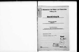 Aufstellung und Vollzug des Haushalts 1951 (Kap. 143 III: Staatliche Kliniken)