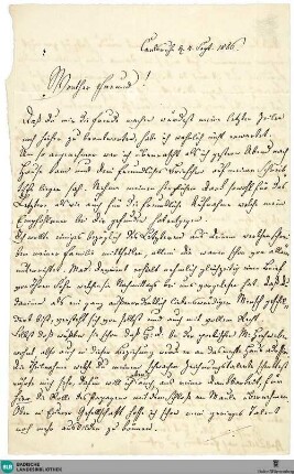 Brief von Johann Wenzel Kalliwoda an Ludwig Kirsner vom 04.09.1856 - K 3170,679