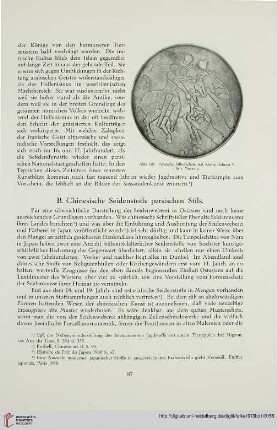 B. Chinesische Seidenstoffe persischen Stils