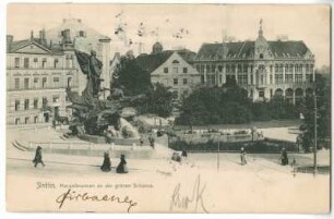 Stettin, Manzelbrunnen an der grünen Schanze