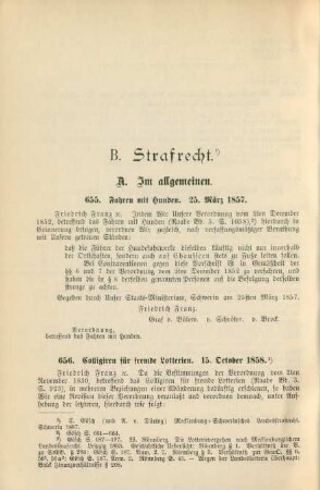 B. Strafrecht