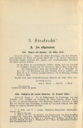 B. Strafrecht