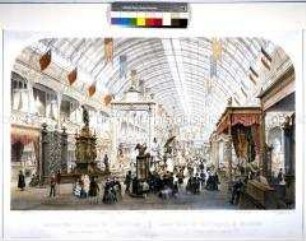 Die Weltausstellung 1855 in Paris - Innenansicht des Industriepalastes