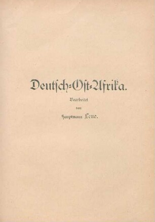 Deutsch-Ost-Afrika