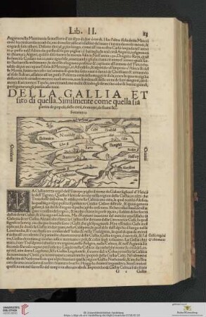 Della Gallia et sito di quella
