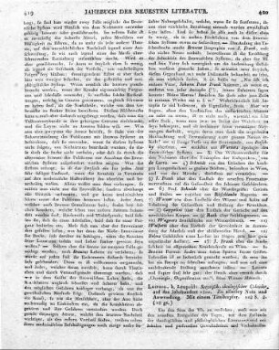 Leipzig, b. Leupold: Satyrisch-theologischer Calender auf das Jahrhundert 1800. Zu allerley Nutz und Anwendung. Mit einem Titelkupfer. 228 S. 8.