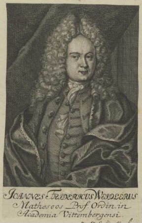 Bildnis des Joannes Fridericus Weidlerus