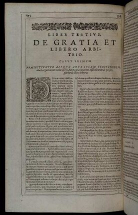 Liber Tertius, De Gratia Et Libero Arbitrio.