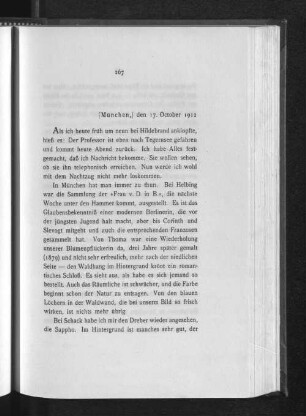 [München,] den 17. October 1912