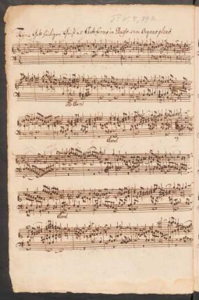 Kyrie Gott heiliger Geist; org; 3t; BWV 671